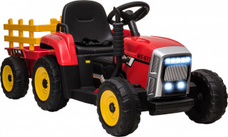 Tractor electric pentru copii, cu telecomandă | roșu č.1