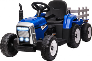 Tractor electric pentru copii, cu telecomandă | albastru