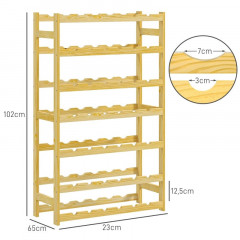 Suport pentru vinuri pentru 42 de sticle | 63 x 25 x 102 cm č.2