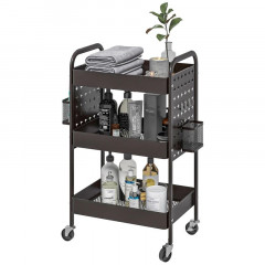 Cărucior mobil multifuncțional 53,5 x 30,5 x 75 cm | negru č.2