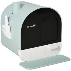 Litieră cu capac pentru pisici | 43x44x47 cm
