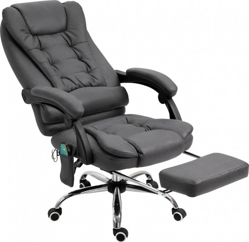 Fotoliu cu funcție de masaj 65 x 70 x 111-119 cm | gri č.4