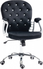 Scaun de birou cu cotiere 59,5x60,5x95-105 cm | negru č.1