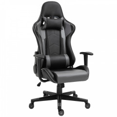 Scaun de gaming rotativ 67,5x74x126-136 cm | negru č.2