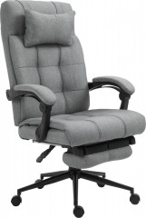 Scaun de birou cu pernă 66x76x112-120 cm | gri deschis č.1
