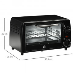Mini cuptor 10 litri | negru č.2