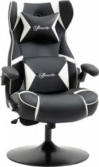 Scaun de gaming 69 x 73 x 112-118 cm | alb și negru č.1