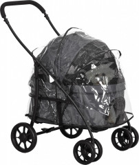 Cărucior pentru câini 81 x 68 x 98,5 cm | gri închis č.1
