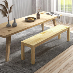 Bancă din lemn masiv 150 x 33 x 45 cm | culoare naturală č.1