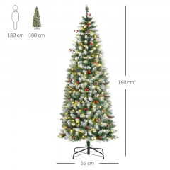 Brad artificial de Crăciun Ø65 x 180 cm | verde și alb č.3