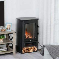 Șemineu electric 1000 W/2000 W | 44,5x32,1x74 cm