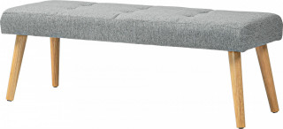Bancă tapițată 120x41x43 cm | gri č.1
