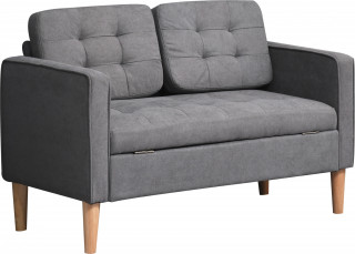 Canapea cu două locuri 117x62x78 cm | gri č.1