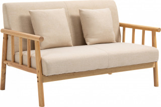 Canapea cu 2 locuri 123x69x74 cm | bej