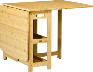 Masă de bucătărie cu spații de depozitare 149,5x80x73,5 cm | culoare naturală č.1