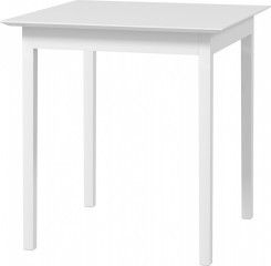 Masă de dining pătrată pentru 2 persoane 75x75x76 cm | alb č.2