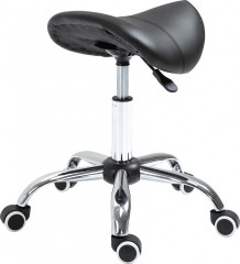 Taburet rotativ reglabil pe înălțime | negru č.1