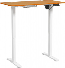 Masă Vinsetto 120x60x72-116cm | culoare naturală+alb č.1