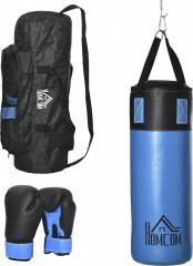 Set mănuși și sac de box | albastru č.1
