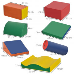 Cărămizi din spumă pentru construcții | set de 7 bucăți č.2