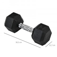 Gantere hexagonale 2 x 8 KG | negru č.2