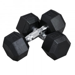 Gantere hexagonale 2 x 8 KG | negru č.1