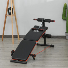 Bancă de exerciții 137 x 51 x 50-66 cm | negru+roșu č.1