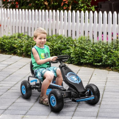 Motocart cu pedale pentru copii 121 x 58 x 61 cm | albastru + negru č.3