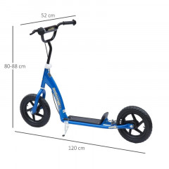 Trotinetă pentru copii 120x52x80-88 cm | albastru č.2