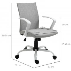 Scaun de birou 61x61x89-99 cm | gri č.3