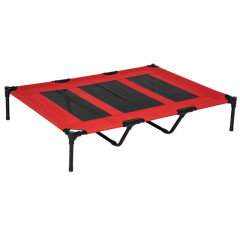 Șezlong pentru câini 122x92x23 cm | roșu č.3