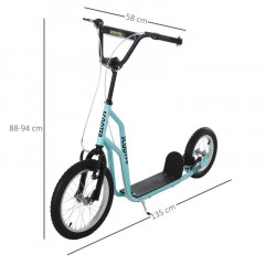 Trotinetă pentru copii 135x58x88-94 cm | albastru č.2