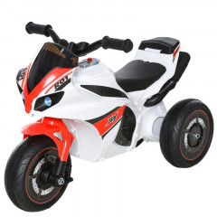 Motocicletă pentru copii 74x39x48 cm | alb + roșu č.3