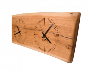 Ceas de perete cu design EARTH | cu frezare č.3