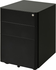Fișet mobil cu rulou cu 3 sertare 39x48x59 cm | negru č.1