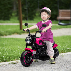 Motocicletă electrică pentru copii | roz + negru č.2