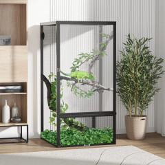 Terariu pentru reptile 60x60x120 cm | negru č.1