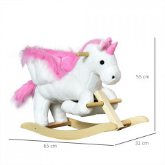 Jucărie balansoar unicorn | roz č.3