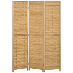 Paravan din bambus 120 cm x 170 cm x 1,8 cm | culoare naturală č.3