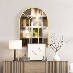Oglindă decorativă de perete 70x50 cm | auriu č.2