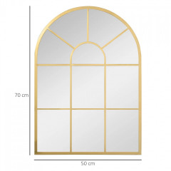 Oglindă decorativă de perete 70x50 cm | auriu č.3