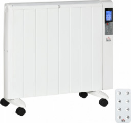 Radiator electric cu afișaj LCD 75 x 7,5 x 58,5 cm | alb č.1