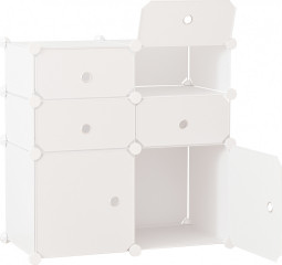Pantofar cu cutii de depozitare 75x37x73 cm | alb č.1