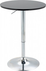 Masă bar rotundă Ø61x70-97cm | negru č.1