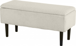 Bancă cu spațiu de depozitare 95x38x45 cm | crem č.1