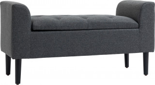 Bancă cu spațiu de depozitare 116x44x58 cm | gri închis č.1