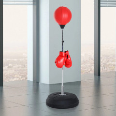 Suport de box pentru adolescenți 43 x 43 x 126-144 cm | roșu č.1