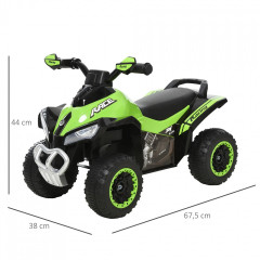 ATV electric pentru copii 67,5 x 38 x 44 cm | verde č.2