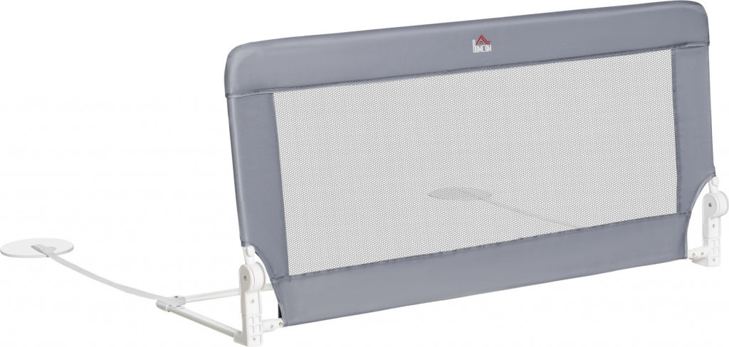 Barieră de siguranță pentru pătuț 120 x 40 x 60 cm | gri