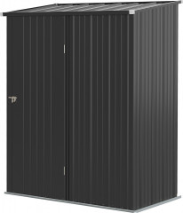 Adăpost de grădină cu încuietoare 161,5x94,5x196cm | negru č.2